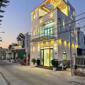 Bán nhà phố 3 tầng 63m2 góc 2 mặt tiền bờ kè Cái Sơn - Gần chợ An Bình - full nội thất