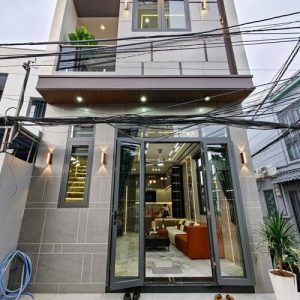 Bán Nhà 2 tầng Góc 2 Mặt Tiền Hẻm Thông Đường Lò Mổ Gần Hồ Búng Xáng Diện Tích 5x10m