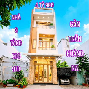 Bán Nhà 3 Tầng Đường B7 KDC 91B Diện Tích 4x16 Sổ Hồng Hoàn Công