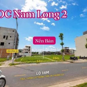 Bán Cặp Nền Đường D6 KDC Nam Long 2 Central Lake Cần Thơ DT 12x15m Giá 7.2 Tỷ