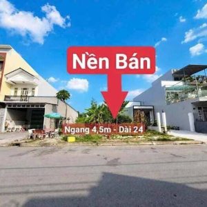 Bán Nền Đường Số 10 KDC Nông Thổ Sản Cần Thơ DT 4,5x24m Thổ Cư, Lộ 20m