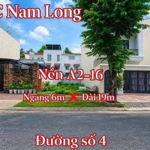 Bán Nền Đường Số 4 KDC Nam Long Cái Răng Cần Thơ DT 6x19m Lộ giới 15m