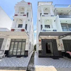 Bán nhà 1 trệt 3 lầu đường B12 KDC Hưng Phú 1, diện tích 4,5x16m